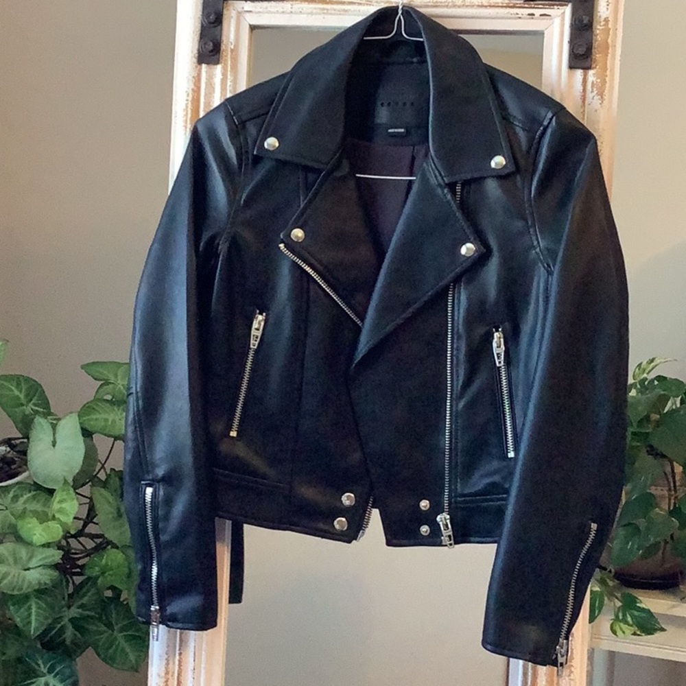 Blank NYC Black Biker jacket. Size XS
